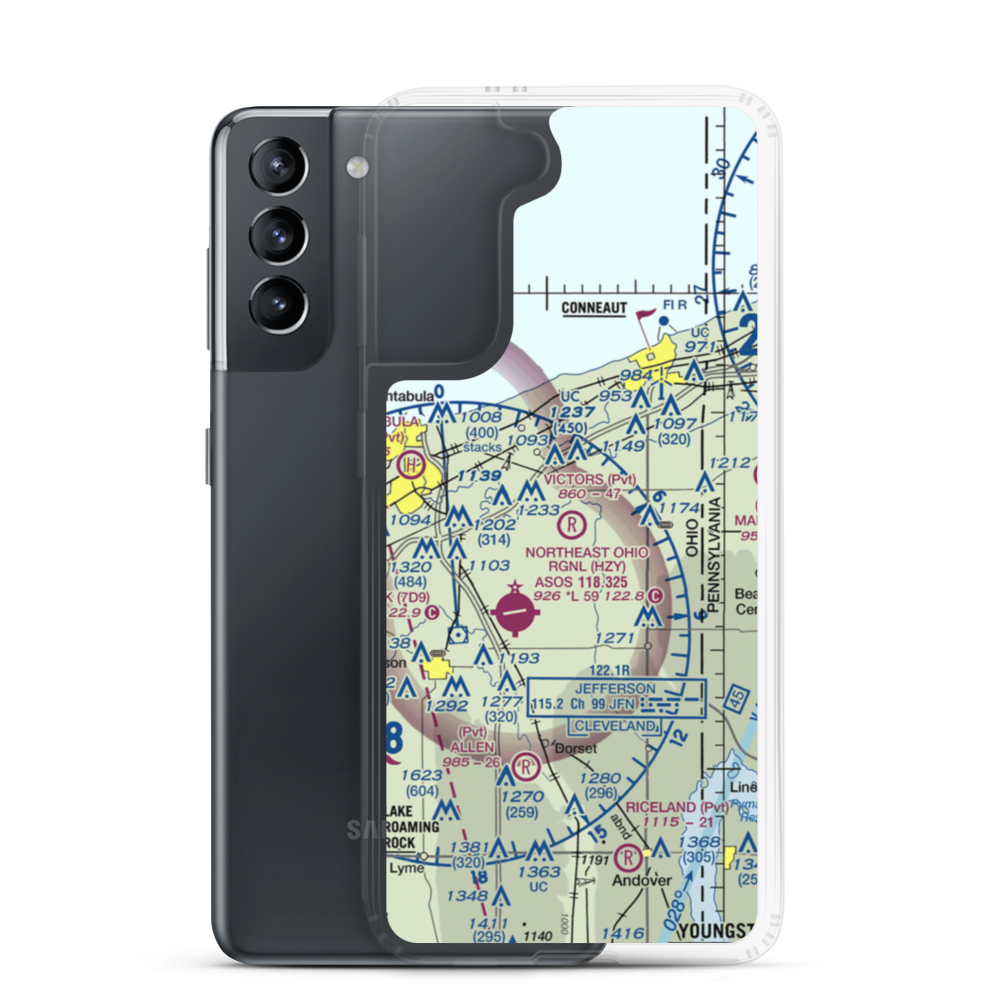 Victor's Landing Airport (0OI6) VFR Sectional Samsung Case Samsung Galaxy S21 model shown
