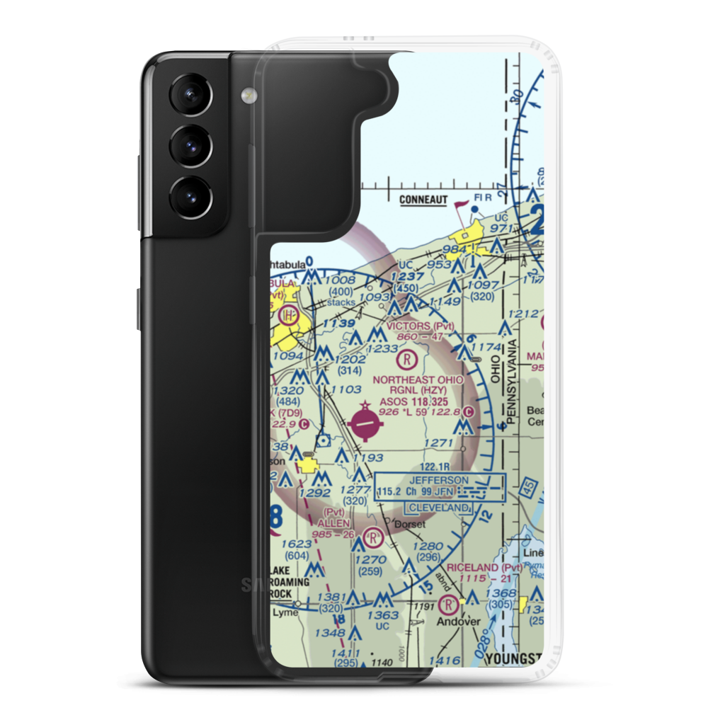 Victor's Landing Airport (0OI6) VFR Sectional Samsung Case Samsung Galaxy S21 Plus model shown