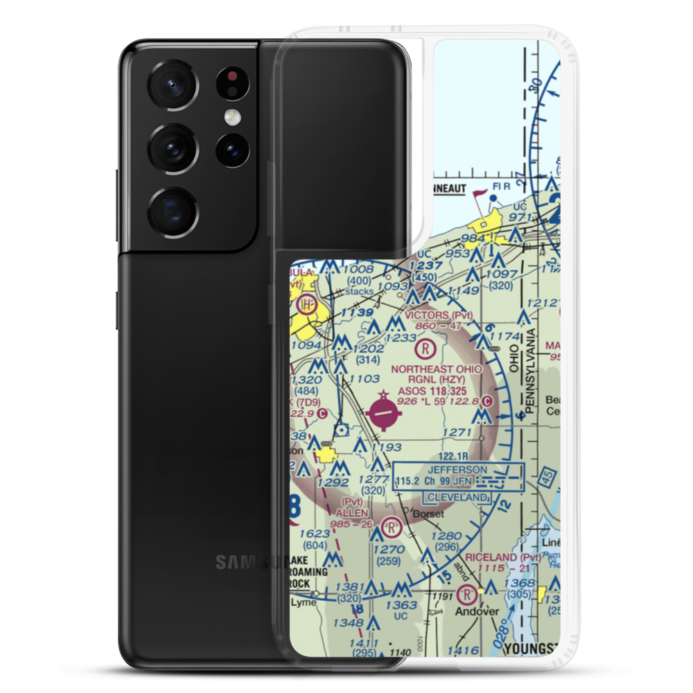 Victor's Landing Airport (0OI6) VFR Sectional Samsung Case Samsung Galaxy S21 Ultra model shown