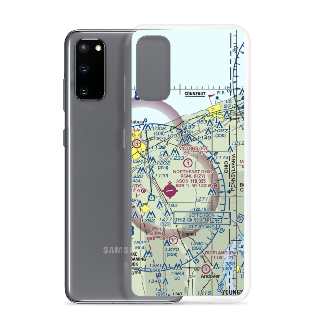 Victor's Landing Airport (0OI6) VFR Sectional Samsung Case Samsung Galaxy S20 model shown