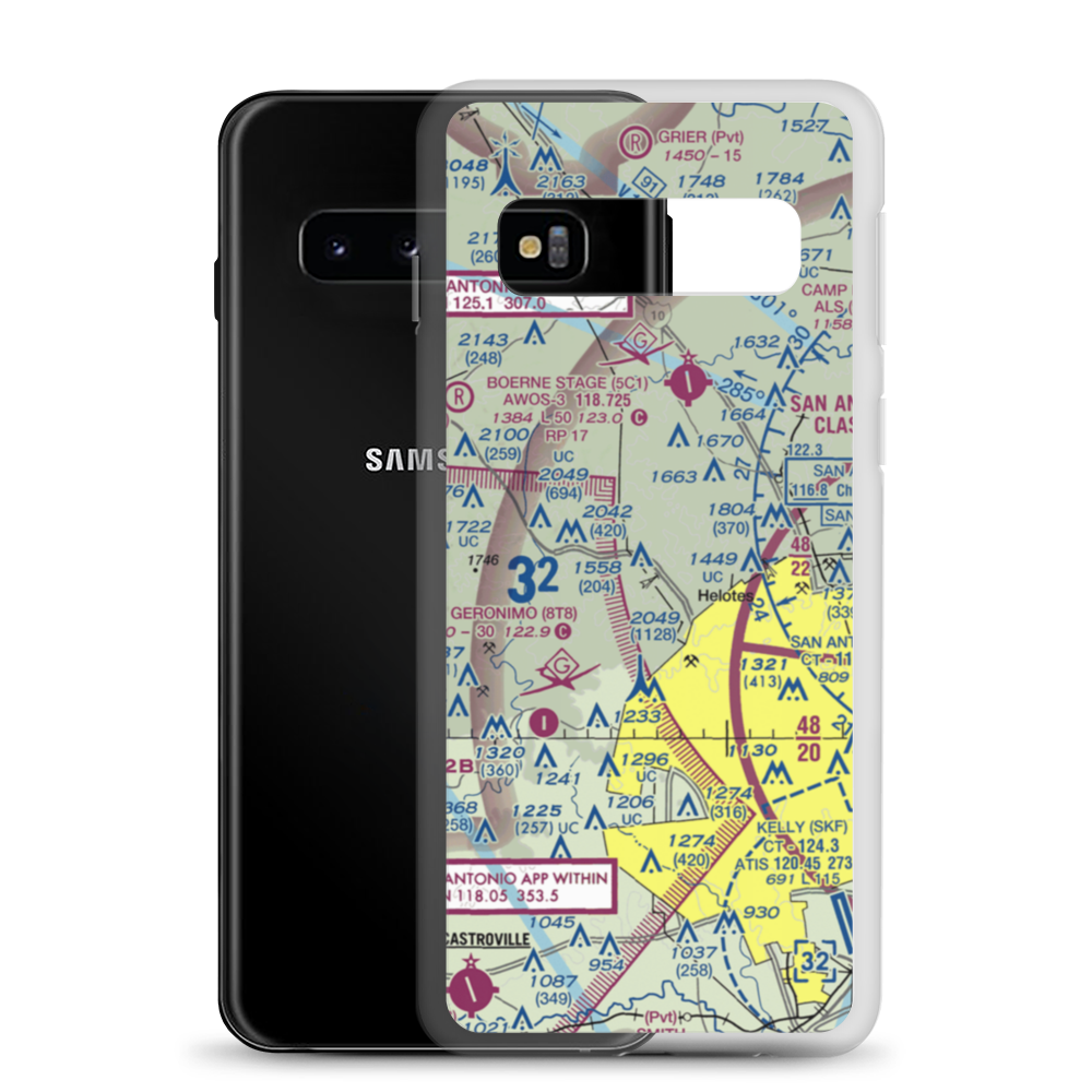 Viejo Ranch Ultralightport (US-0145) VFR Sectional Samsung Case Samsung Galaxy S10 model shown