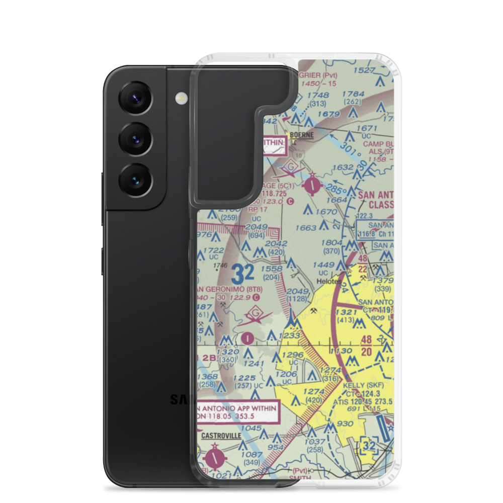 Viejo Ranch Ultralightport (US-0145) VFR Sectional Samsung Case Samsung Galaxy S22 model shown