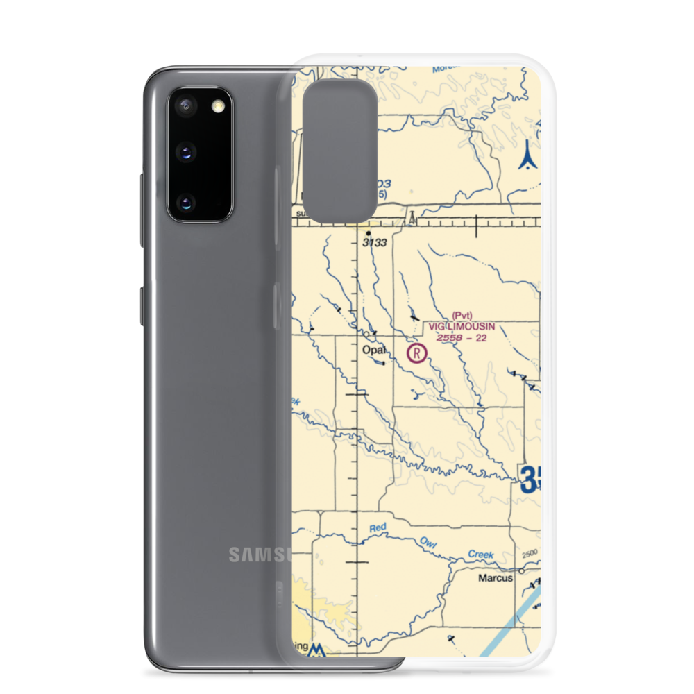 Vig Limousin Airport (1SD4) VFR Sectional Samsung Case Samsung Galaxy S20 model shown