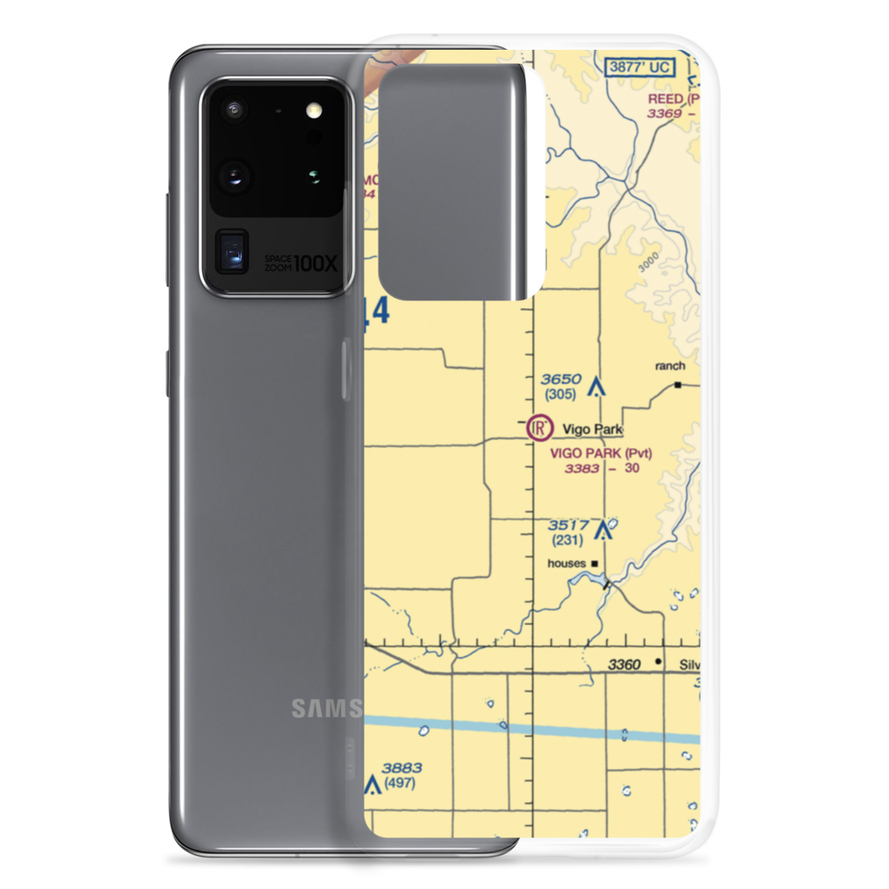 Vigo Park Airport (1TA2) VFR Sectional Samsung Case Samsung Galaxy S20 Ultra model shown