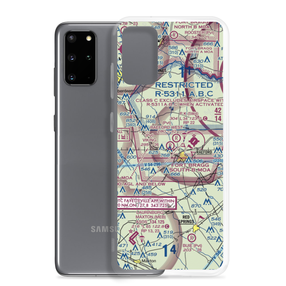 Viking Airport (94NC) VFR Sectional Samsung Case Samsung Galaxy S20 Plus model shown