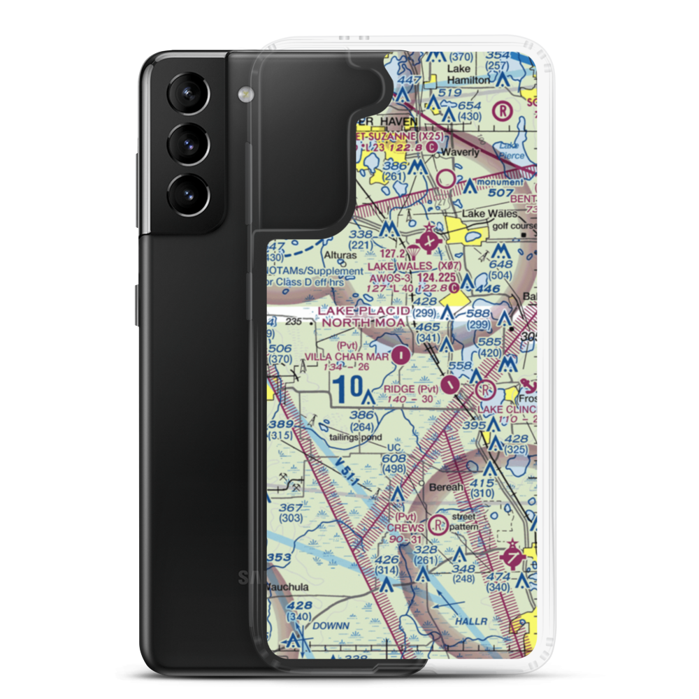 Villa Char Mar Airport (1FA9) VFR Sectional Samsung Case Samsung Galaxy S21 Plus model shown