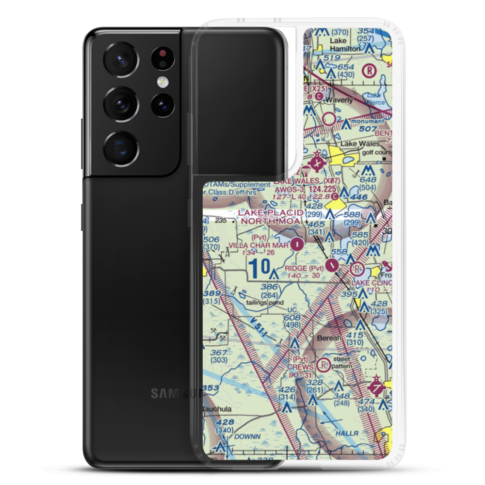 Villa Char Mar Airport (1FA9) VFR Sectional Samsung Case Samsung Galaxy S21 Ultra model shown