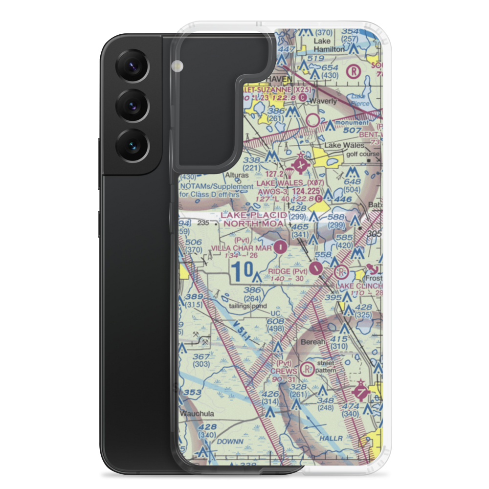 Villa Char Mar Airport (1FA9) VFR Sectional Samsung Case Samsung Galaxy S22 Plus model shown