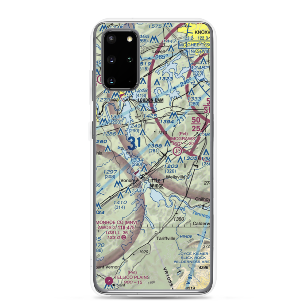Village Airport (0TN2) VFR Sectional Samsung Case Samsung Galaxy S20 Plus model shown