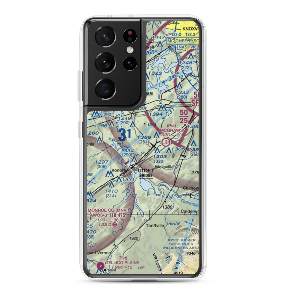Village Airport (0TN2) VFR Sectional Samsung Case Samsung Galaxy S21 Ultra model shown