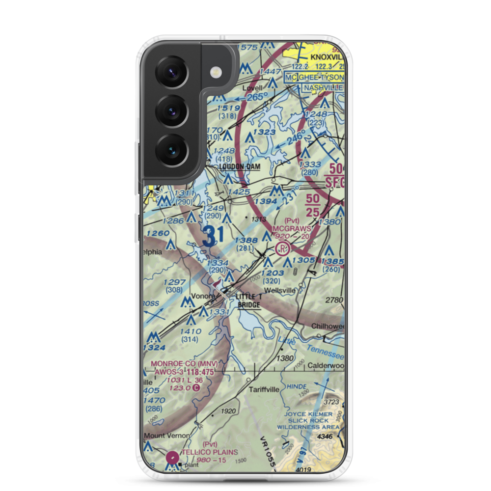 Village Airport (0TN2) VFR Sectional Samsung Case Samsung Galaxy S22 Plus model shown