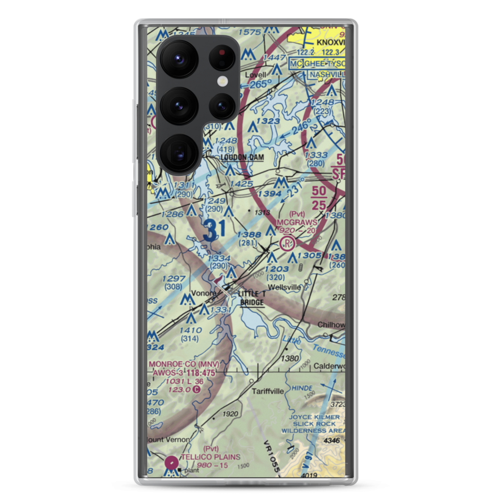 Village Airport (0TN2) VFR Sectional Samsung Case Samsung Galaxy S22 Ultra model shown