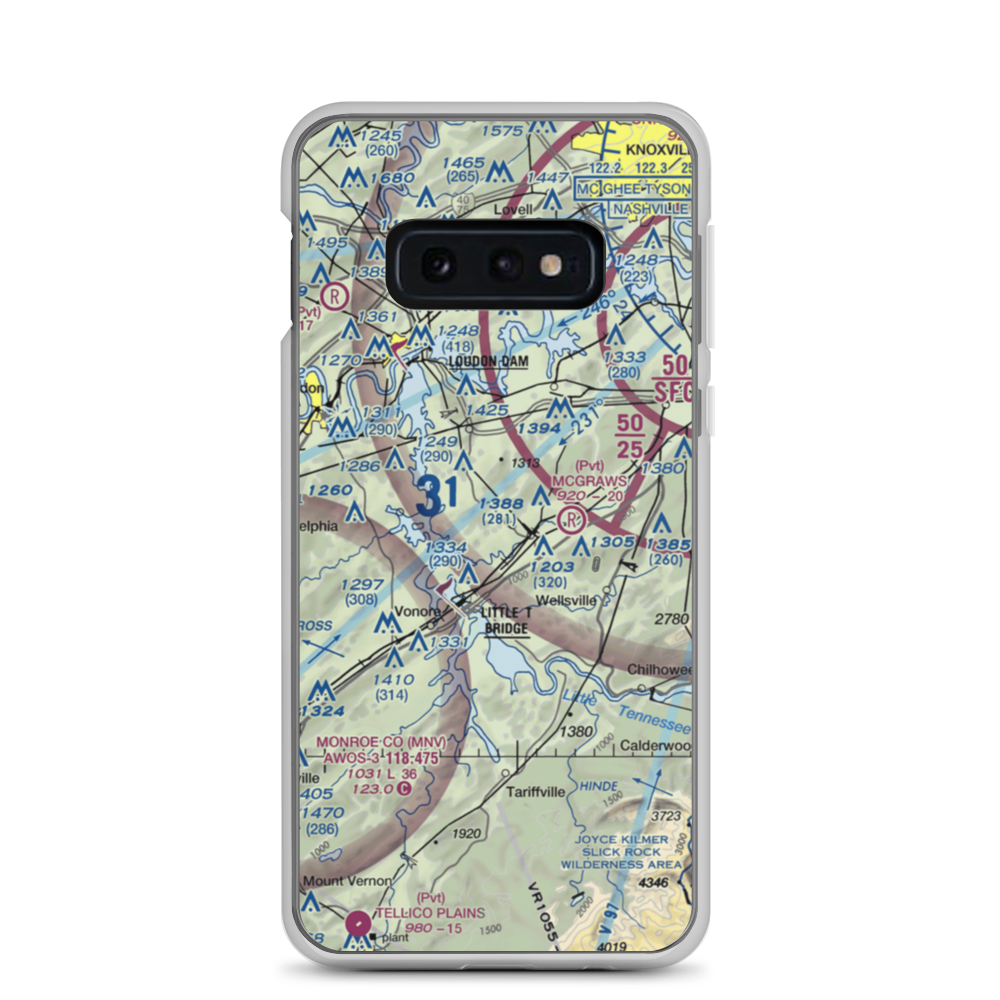 Village Airport (0TN2) VFR Sectional Samsung Case Samsung Galaxy S10e model shown