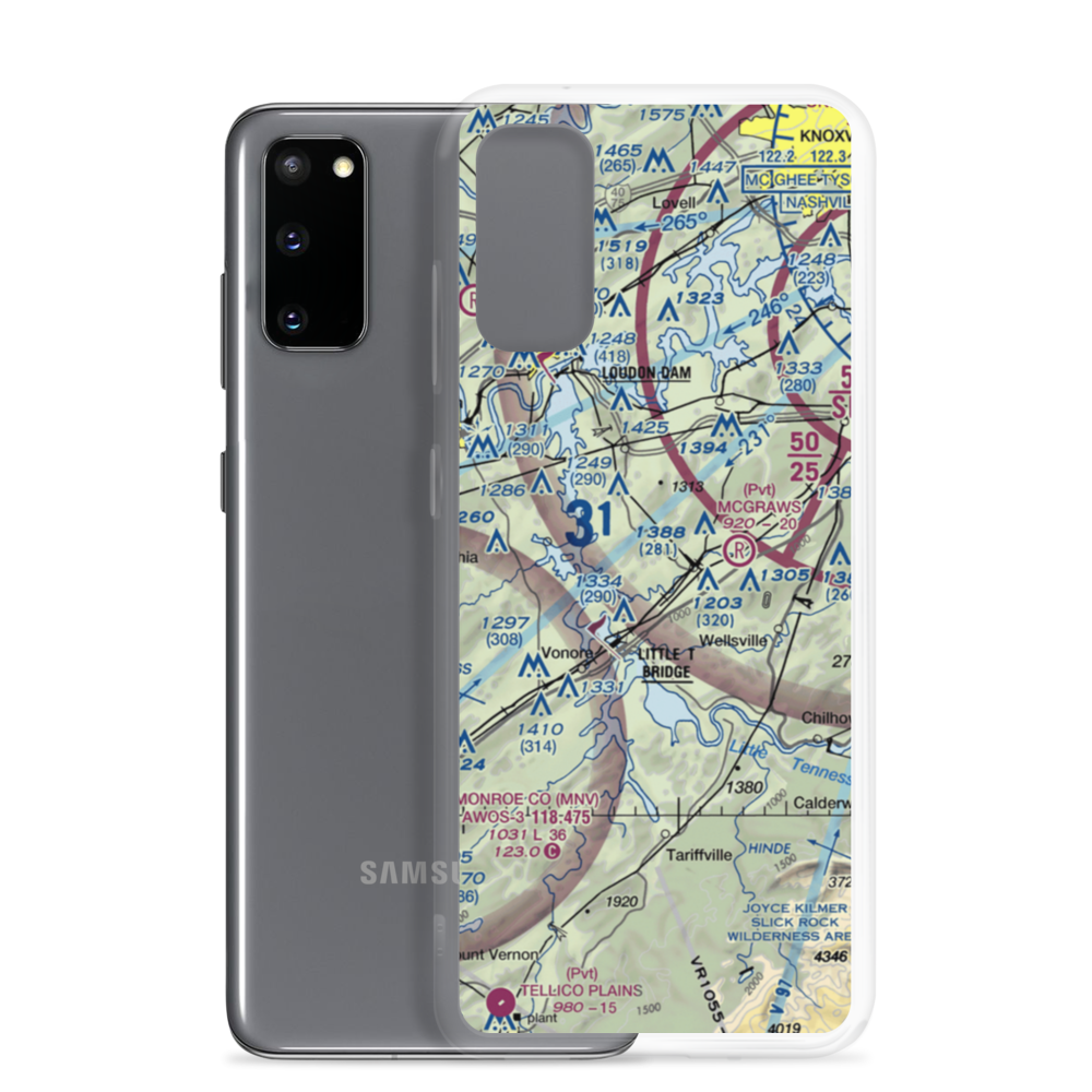 Village Airport (0TN2) VFR Sectional Samsung Case Samsung Galaxy S20 model shown