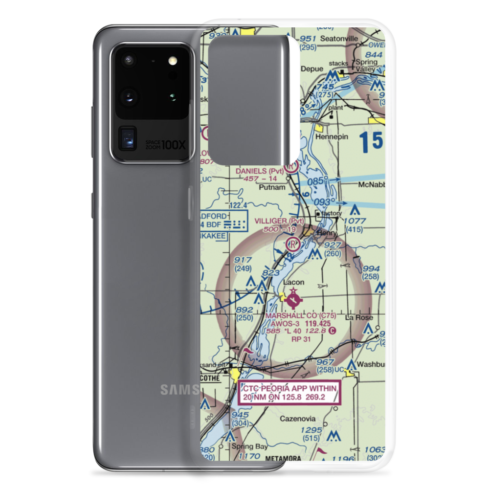 Villiger Restricted Landing Area (9IL0) VFR Sectional Samsung Case Samsung Galaxy S20 Ultra model shown