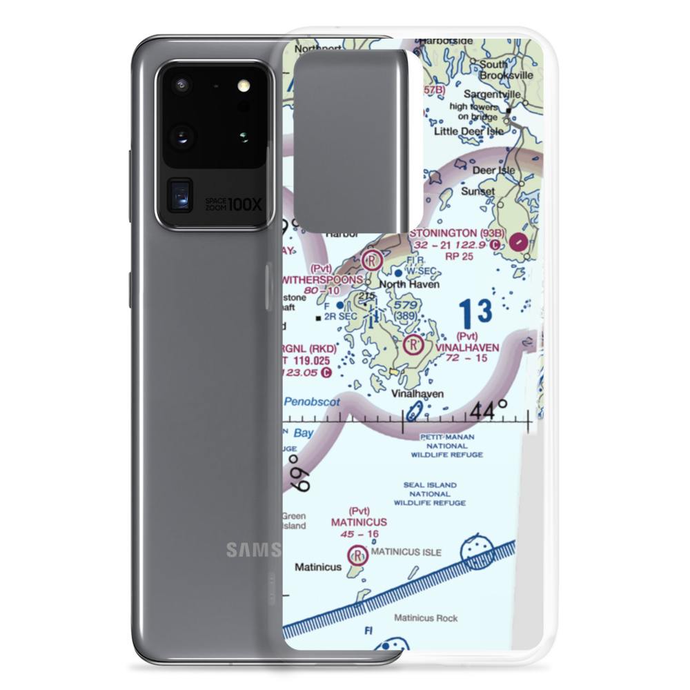 Vinalhaven Airport (ME55) VFR Sectional Samsung Case Samsung Galaxy S20 Ultra model shown