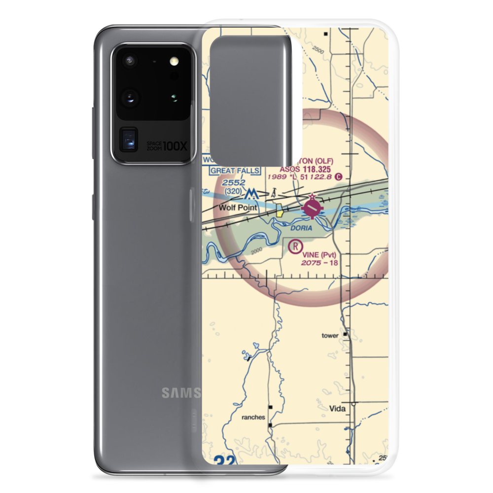 Vine Airport (MT80) VFR Sectional Samsung Case Samsung Galaxy S20 Ultra model shown