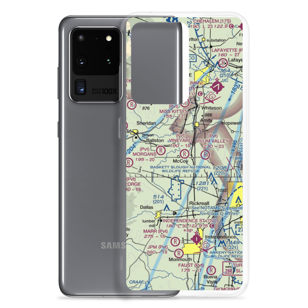 Vineyard Airport (OR95) VFR Sectional Samsung Case Samsung Galaxy S20 Ultra model shown