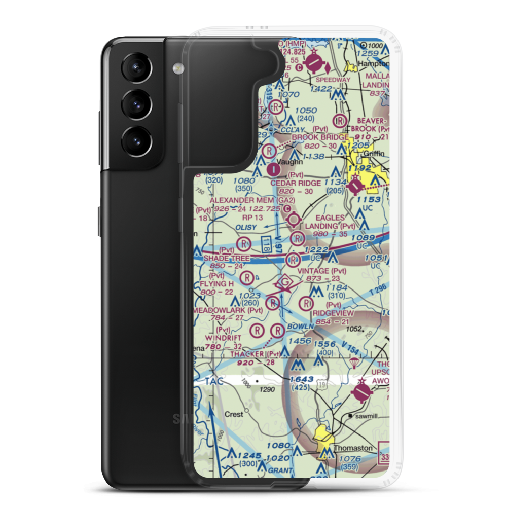 Vintage Field (3GA9) VFR Sectional Samsung Case Samsung Galaxy S21 Plus model shown