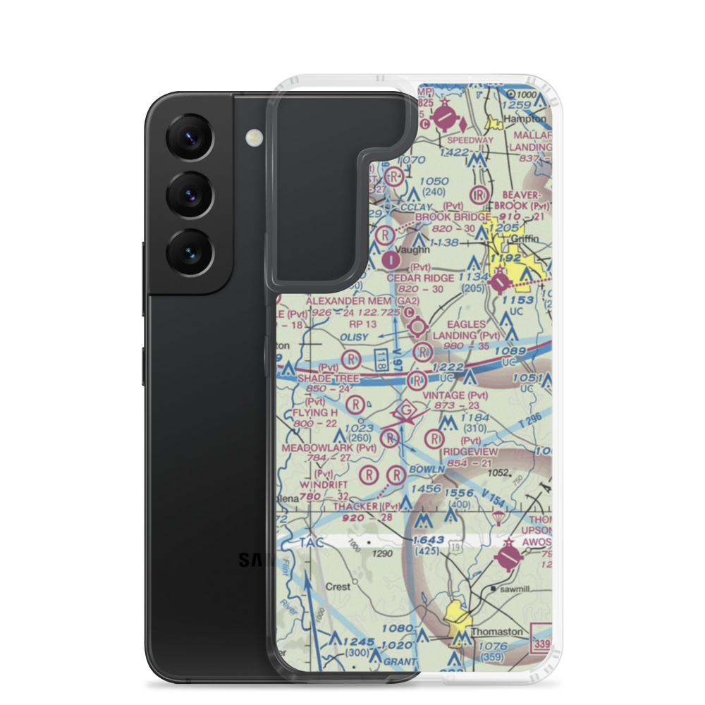 Vintage Field (3GA9) VFR Sectional Samsung Case Samsung Galaxy S22 model shown