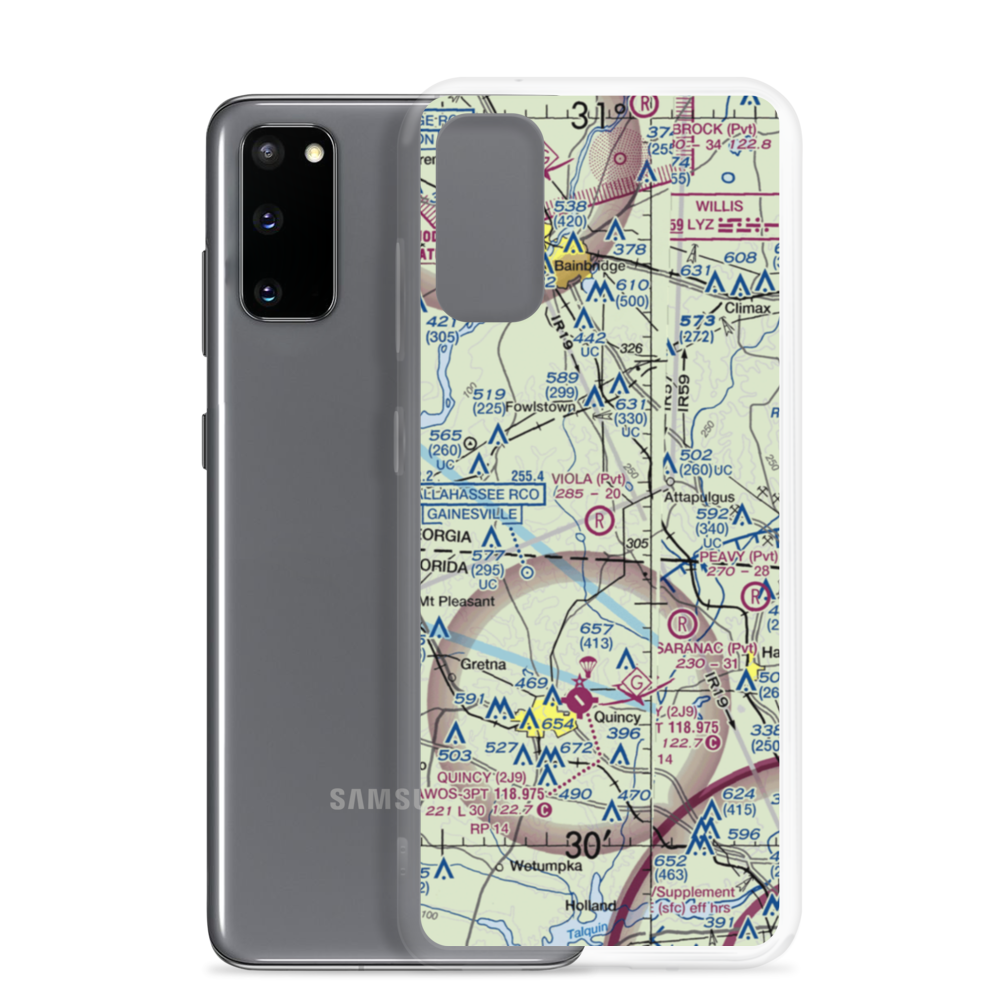 Viola Farm Airport (4GE1) VFR Sectional Samsung Case Samsung Galaxy S20 model shown