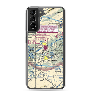 Virginia Tech Montgomery Executive Airport (BCB) VFR Sectional Samsung Case