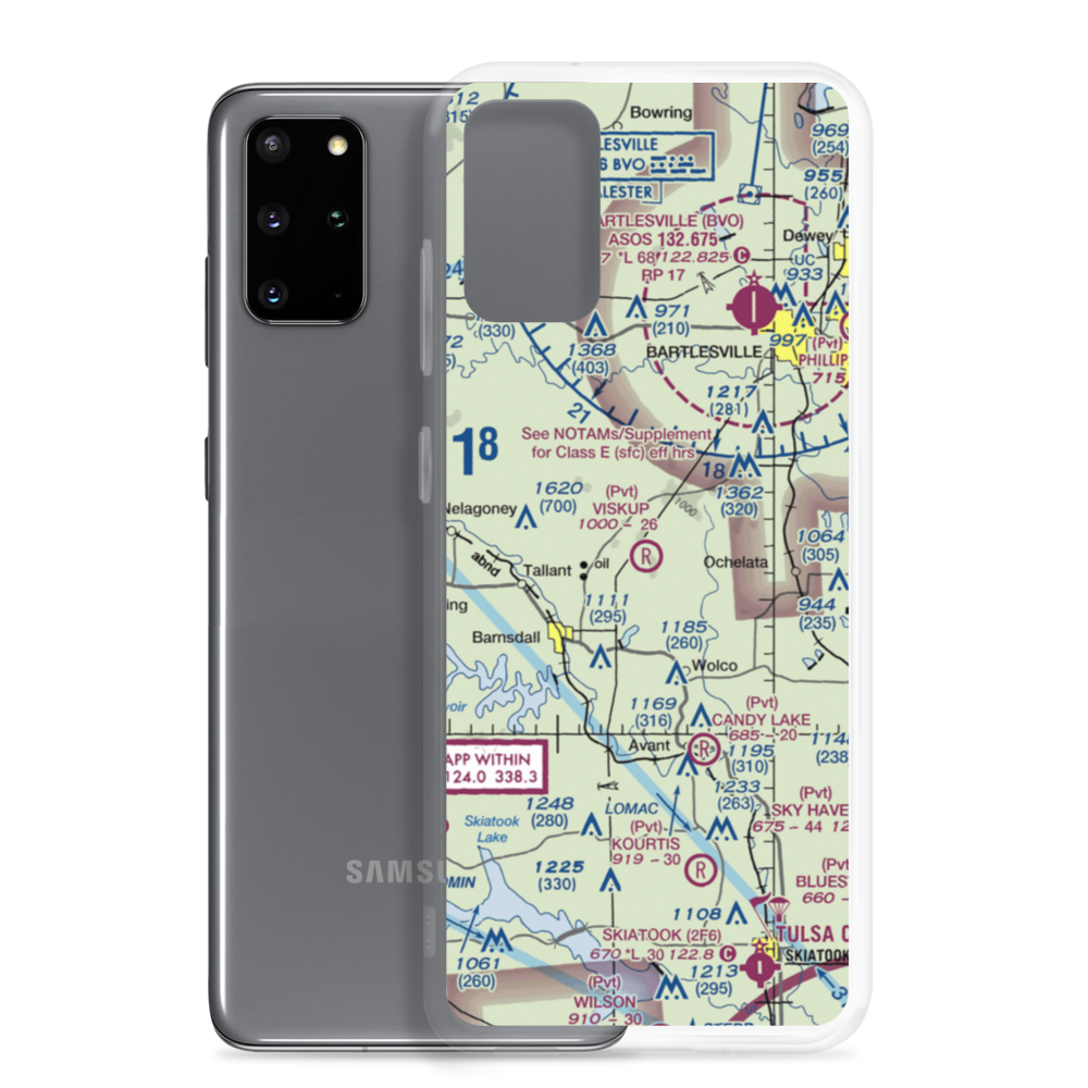 Viskup Family Field (0OK2) VFR Sectional Samsung Case Samsung Galaxy S20 Plus model shown