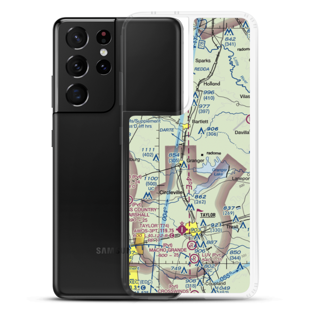 Vitek Field (31TA) VFR Sectional Samsung Case Samsung Galaxy S21 Ultra model shown