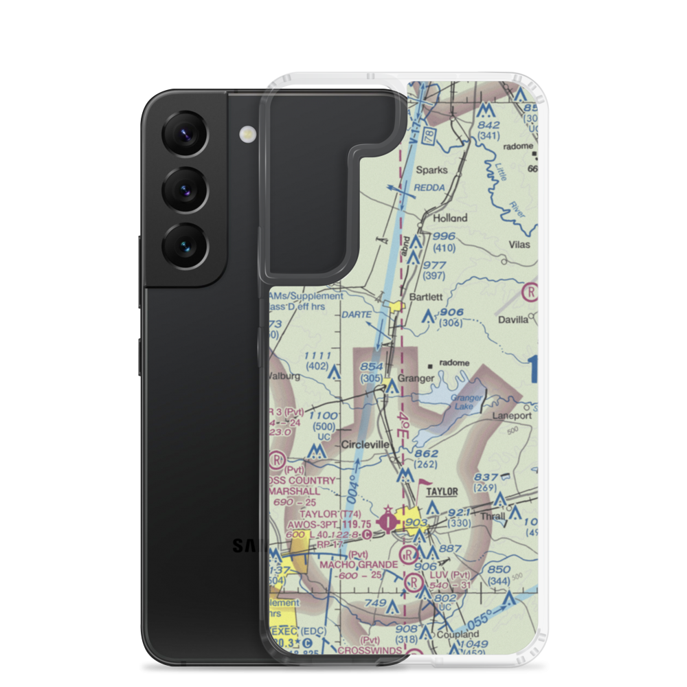 Vitek Field (31TA) VFR Sectional Samsung Case Samsung Galaxy S22 model shown