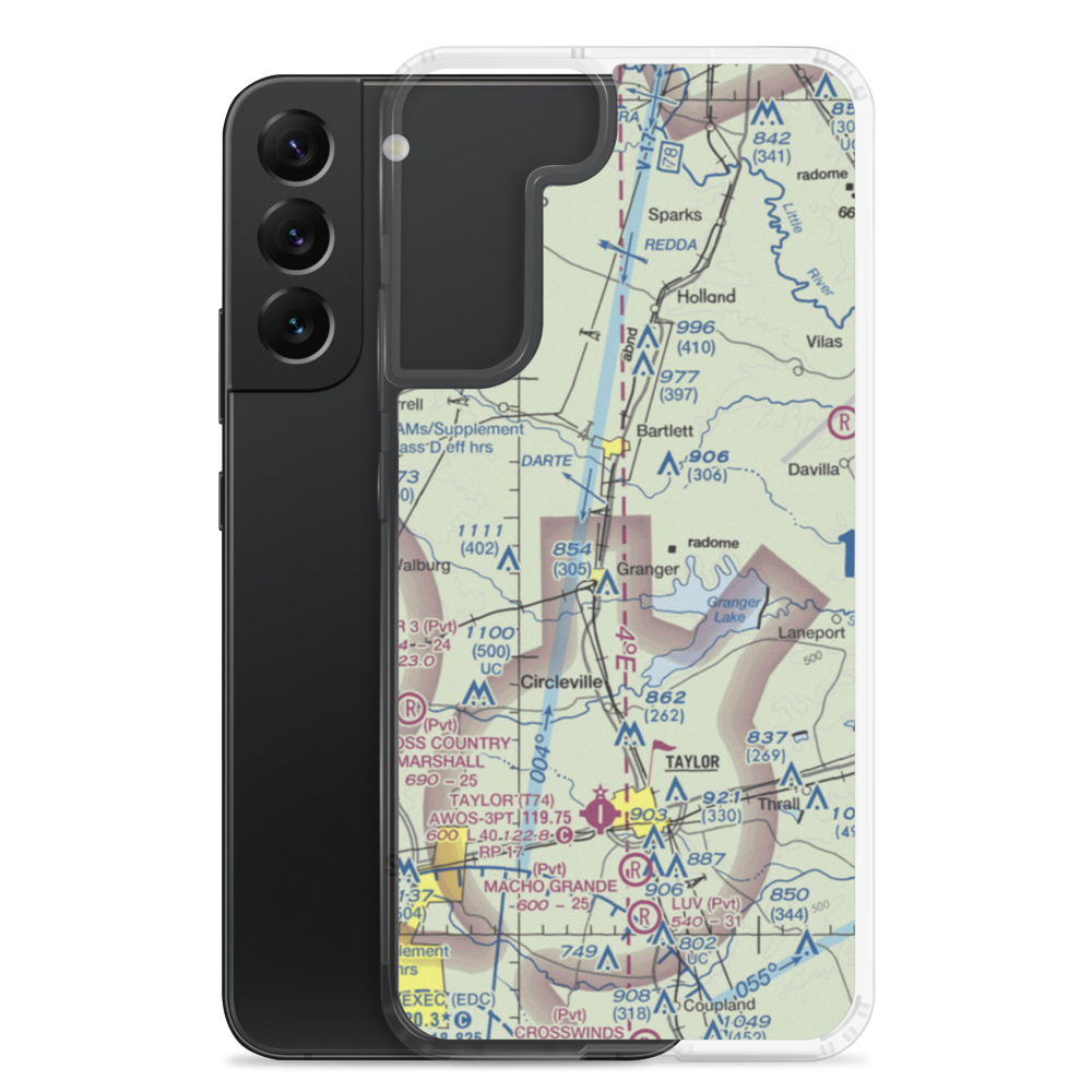 Vitek Field (31TA) VFR Sectional Samsung Case Samsung Galaxy S22 Plus model shown