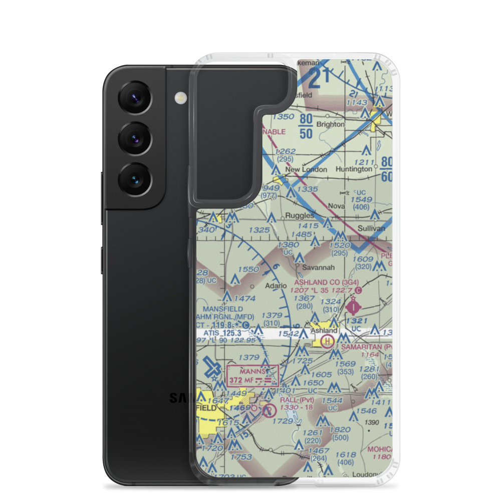 Vogel Airpark (3OI6) VFR Sectional Samsung Case Samsung Galaxy S22 model shown