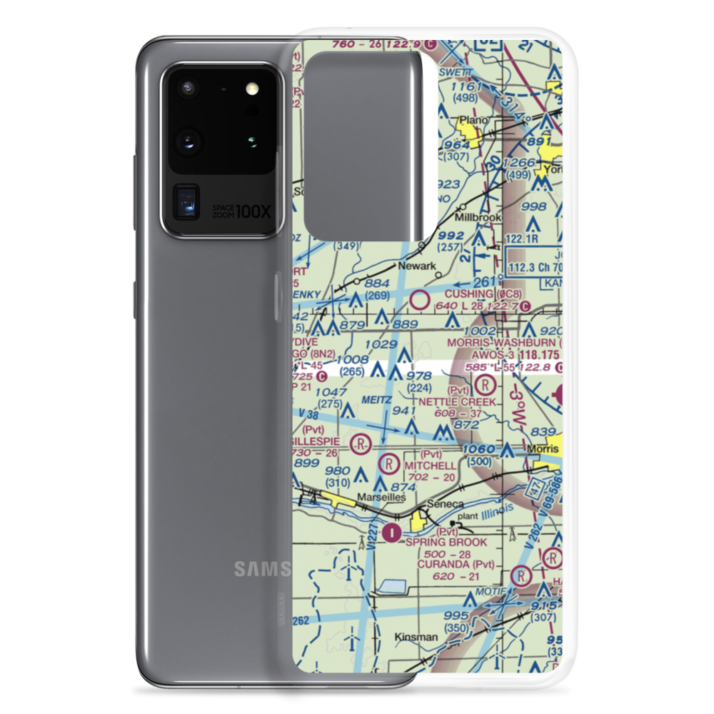Vogen Restricted Landing Area (IS41) VFR Sectional Samsung Case Samsung Galaxy S20 Ultra model shown