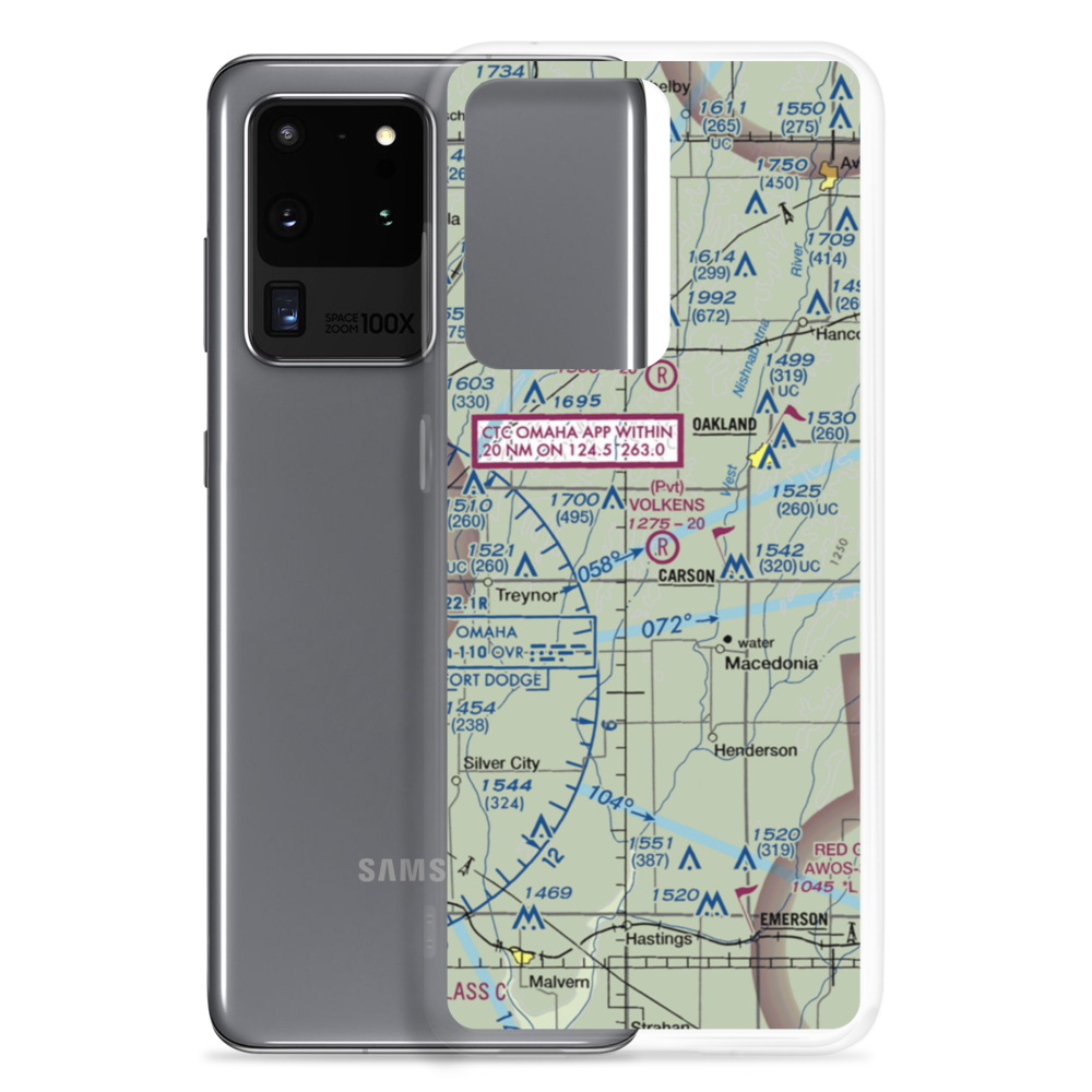 Volkens Field (97IA) VFR Sectional Samsung Case Samsung Galaxy S20 Ultra model shown