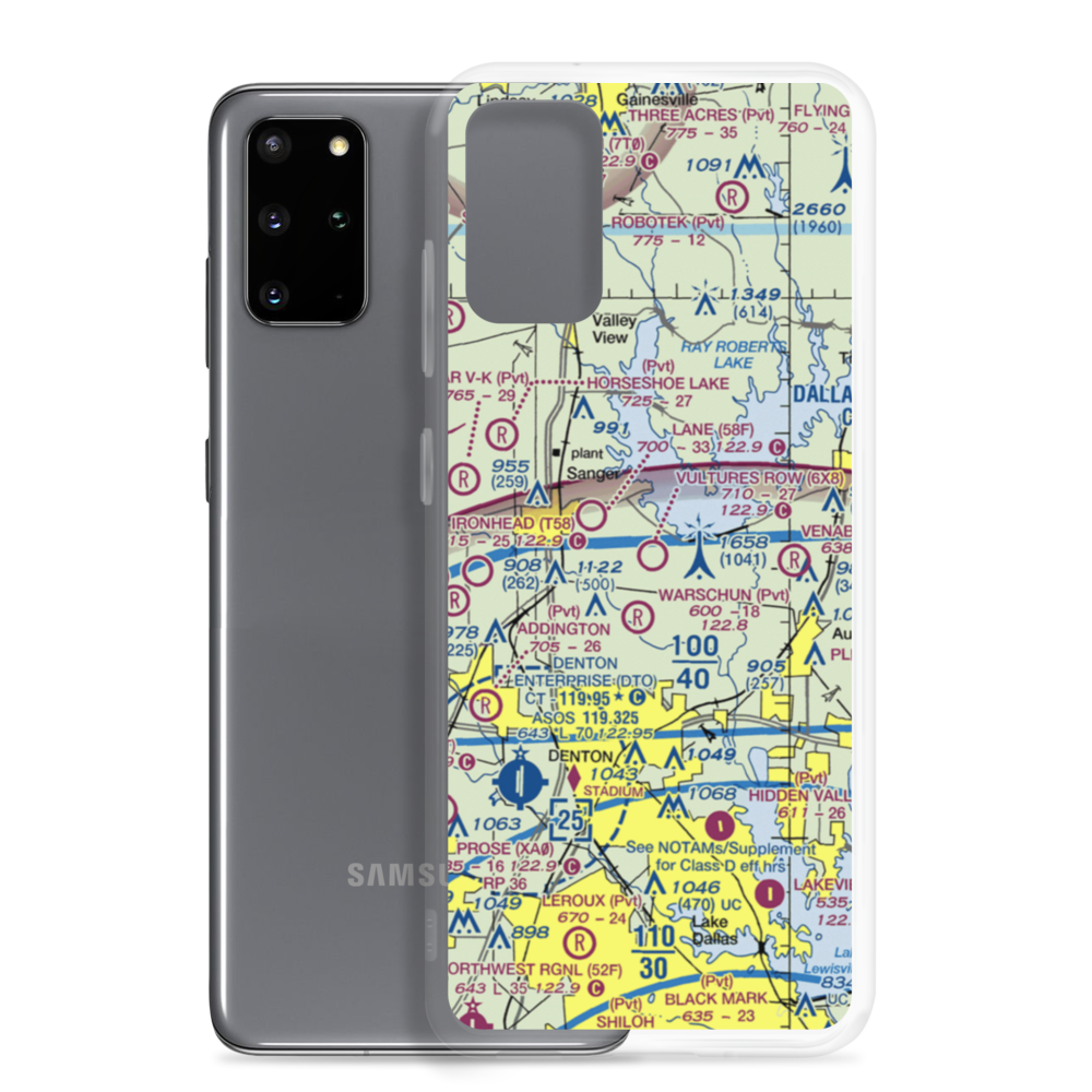 Vultures Row Airport (6X8) VFR Sectional Samsung Case Samsung Galaxy S20 Plus model shown