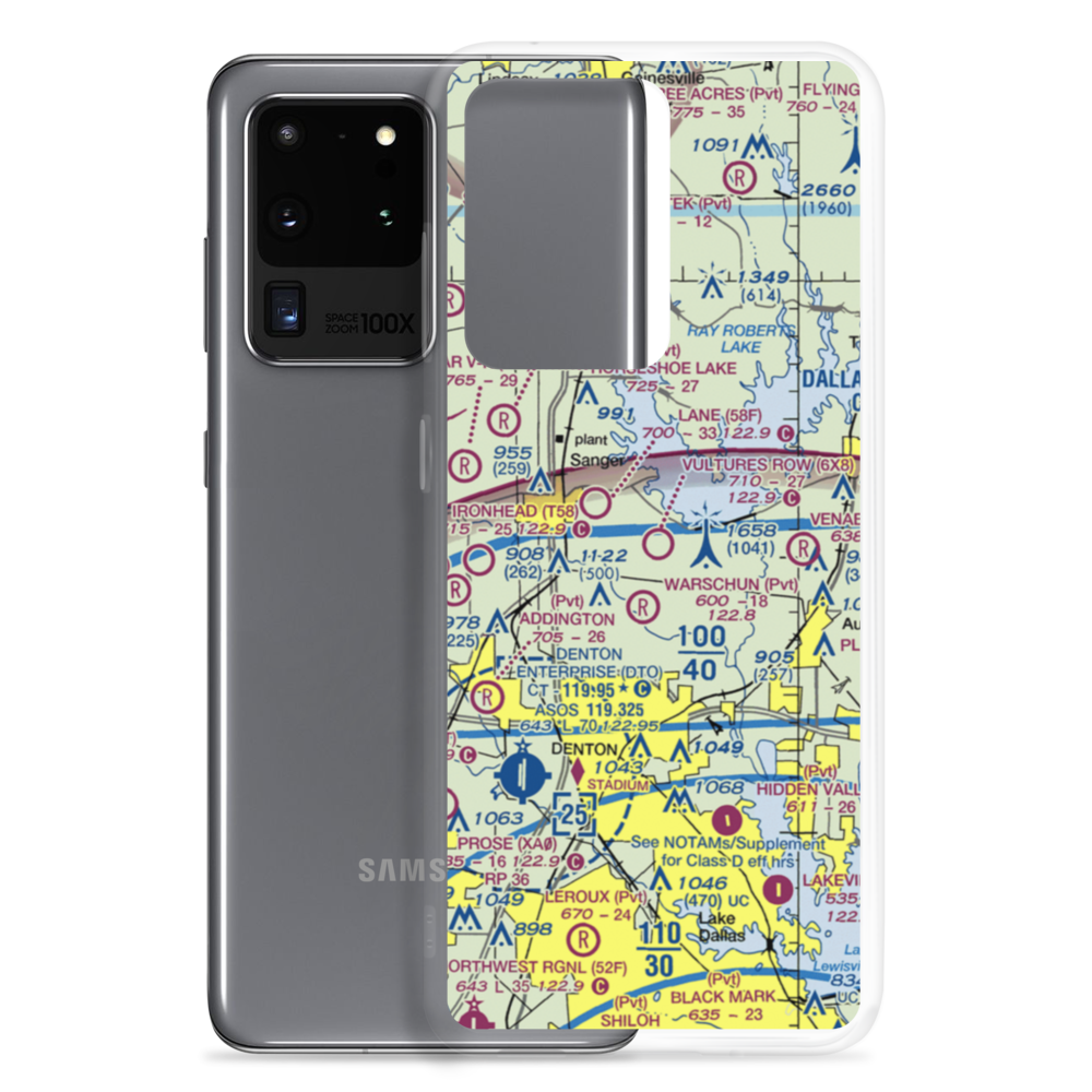 Vultures Row Airport (6X8) VFR Sectional Samsung Case Samsung Galaxy S20 Ultra model shown