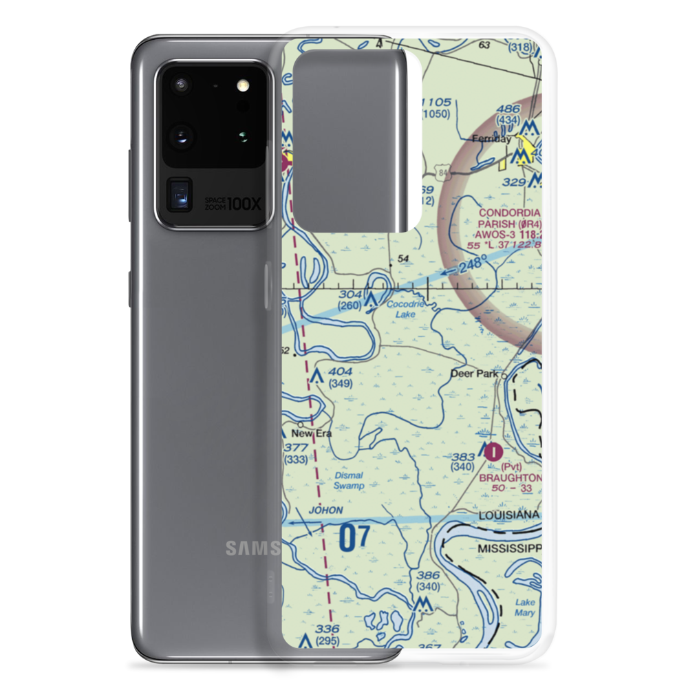 W & E Air Service Airport (US-0307) VFR Sectional Samsung Case Samsung Galaxy S20 Ultra model shown