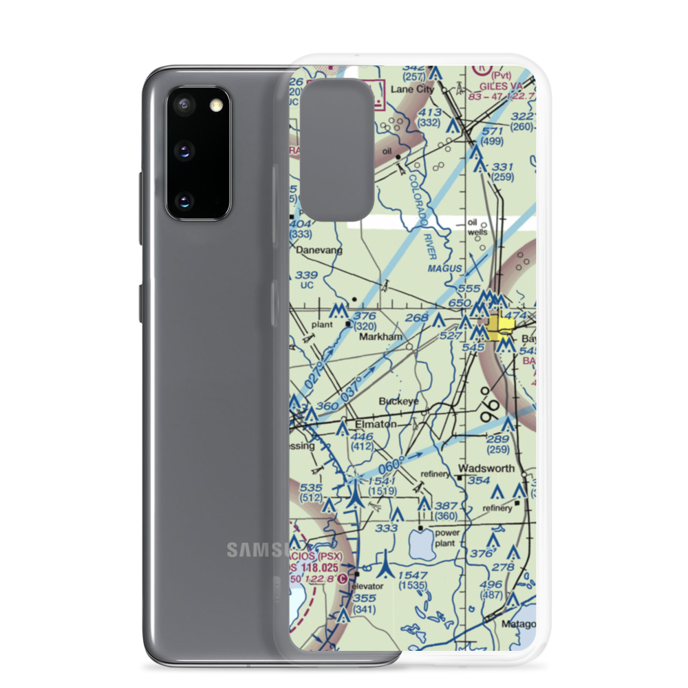 W D Cornilius Ranch Airport (XS07) VFR Sectional Samsung Case Samsung Galaxy S20 model shown
