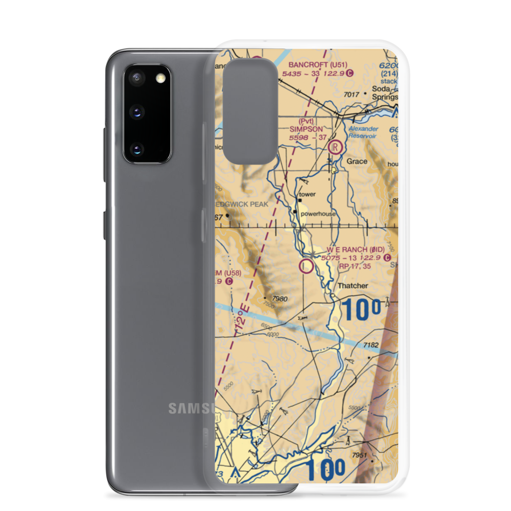 W E Ranch Airport (0ID) VFR Sectional Samsung Case Samsung Galaxy S20 model shown