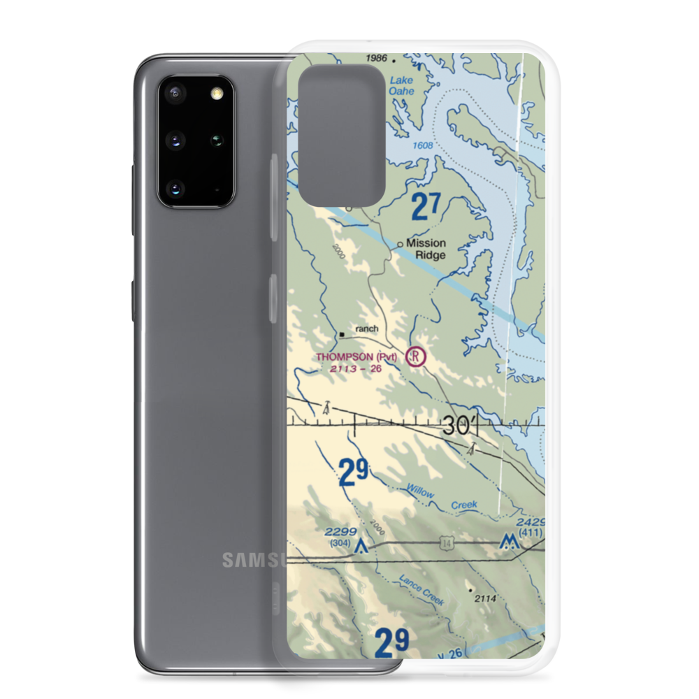 W L Thompson Airport (SD57) VFR Sectional Samsung Case Samsung Galaxy S20 Plus model shown