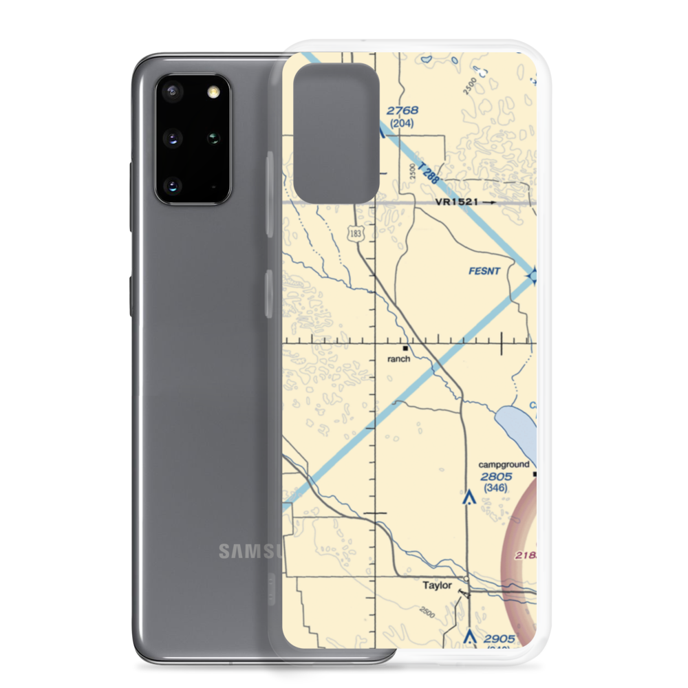 W Meeks Ranch Airport (95NE) VFR Sectional Samsung Case Samsung Galaxy S20 Plus model shown