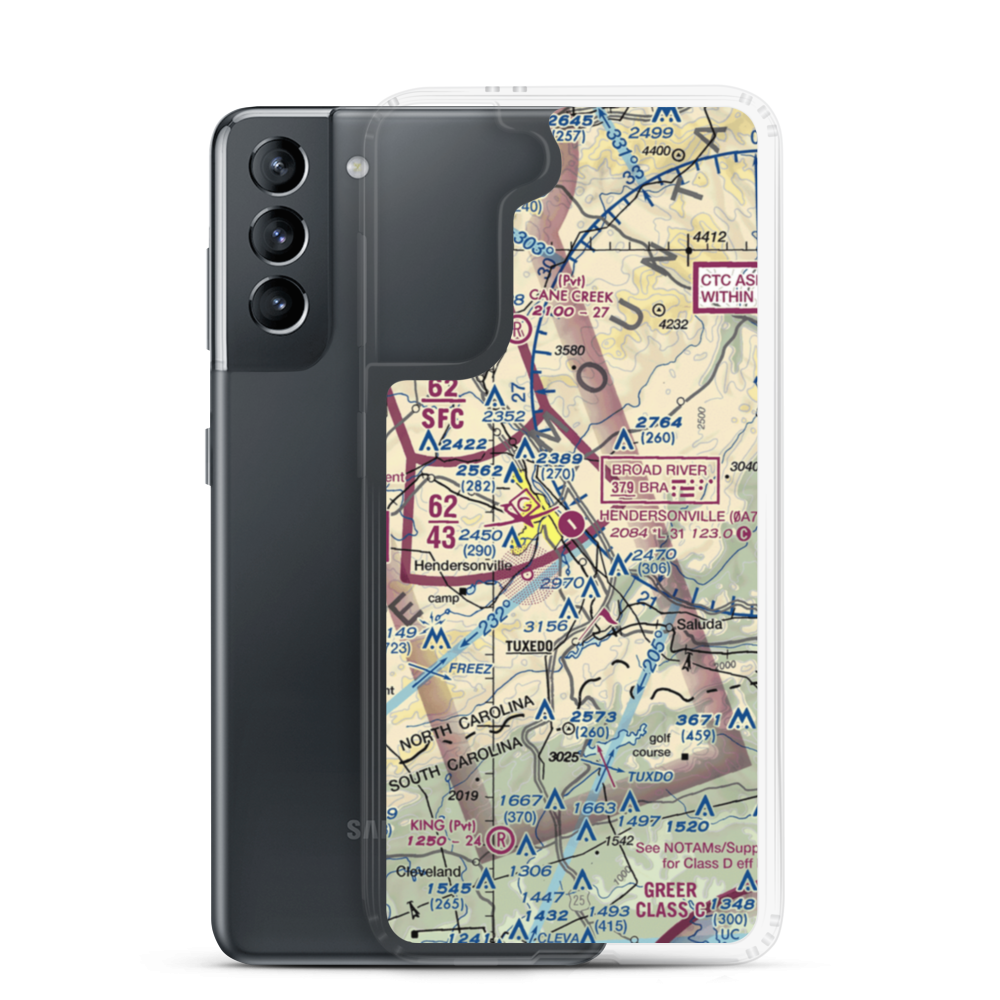 W.N.C. Air Museum Airport (8NC9) VFR Sectional Samsung Case Samsung Galaxy S21 model shown