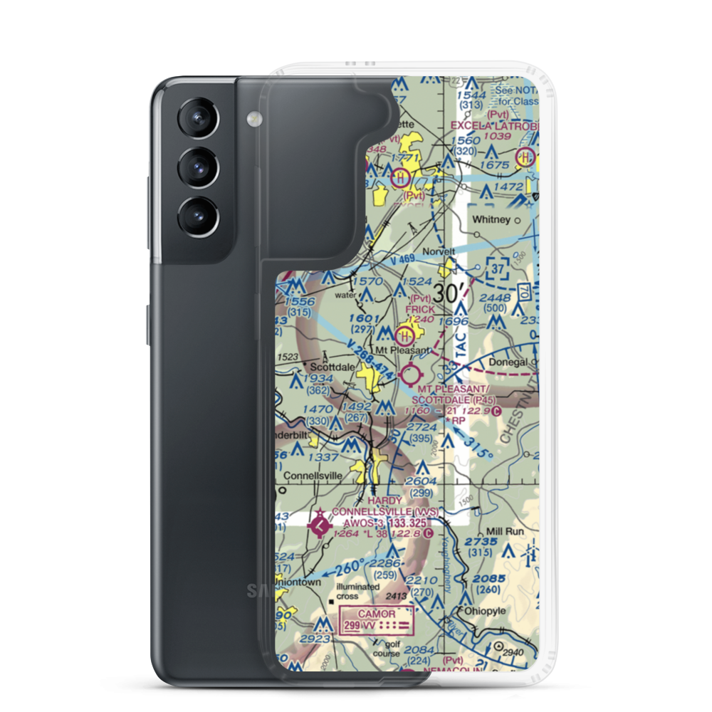 W.P.H.S. Heliport (P99) VFR Sectional Samsung Case Samsung Galaxy S21 model shown