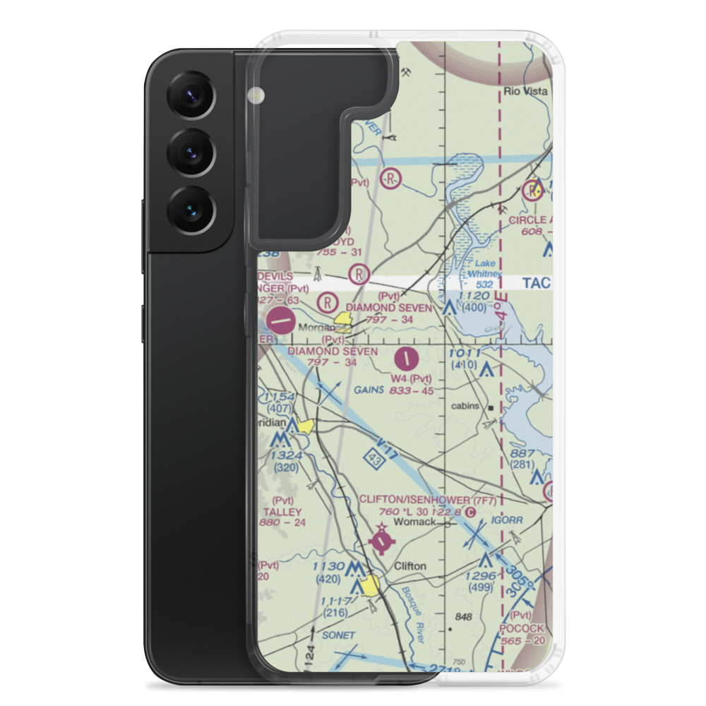 W4 Ranch Airport (84TE) VFR Sectional Samsung Case Samsung Galaxy S22 Plus model shown