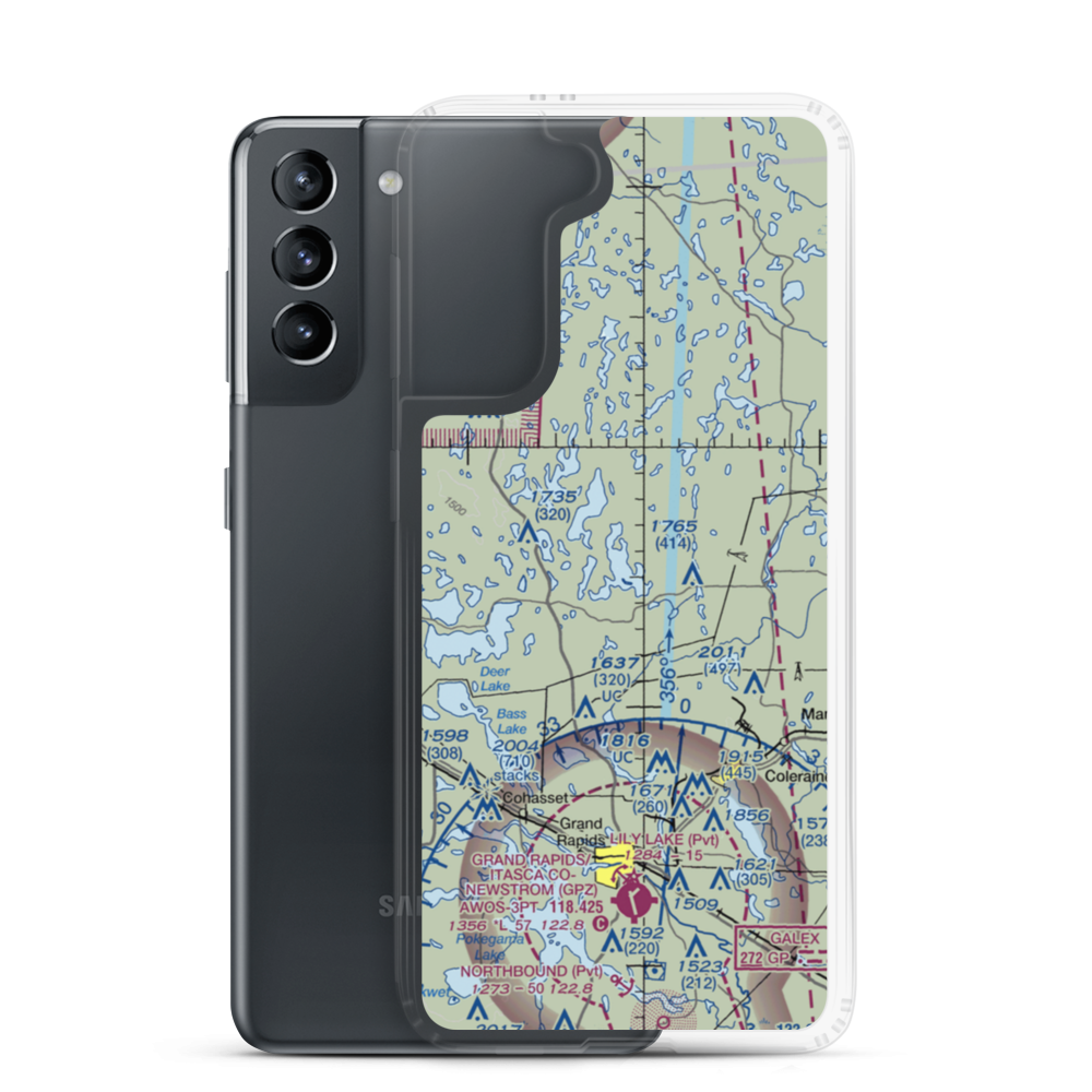 Wabana Seaplane Base (9MN2) VFR Sectional Samsung Case Samsung Galaxy S21 model shown