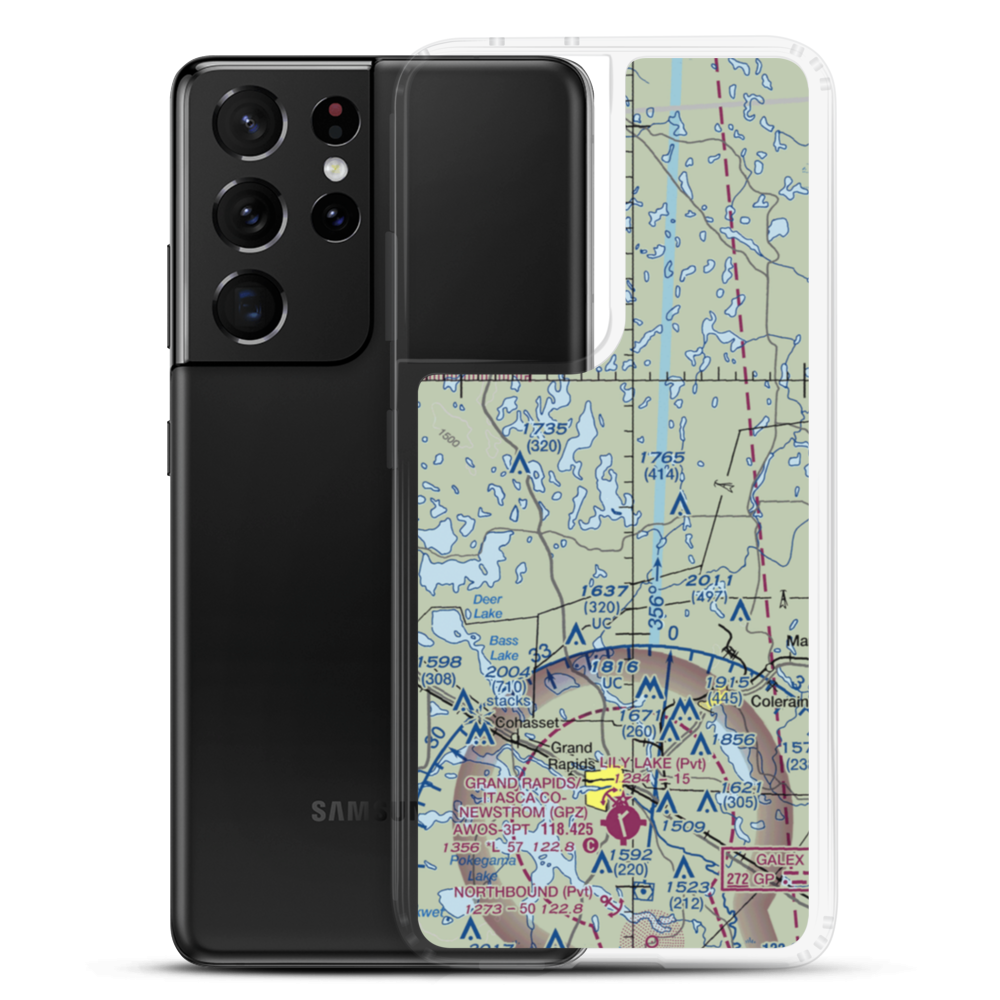 Wabana Seaplane Base (9MN2) VFR Sectional Samsung Case Samsung Galaxy S21 Ultra model shown