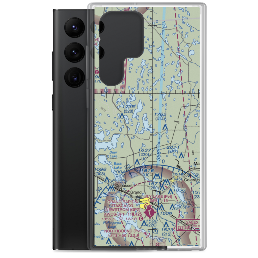 Wabana Seaplane Base (9MN2) VFR Sectional Samsung Case Samsung Galaxy S22 Ultra model shown