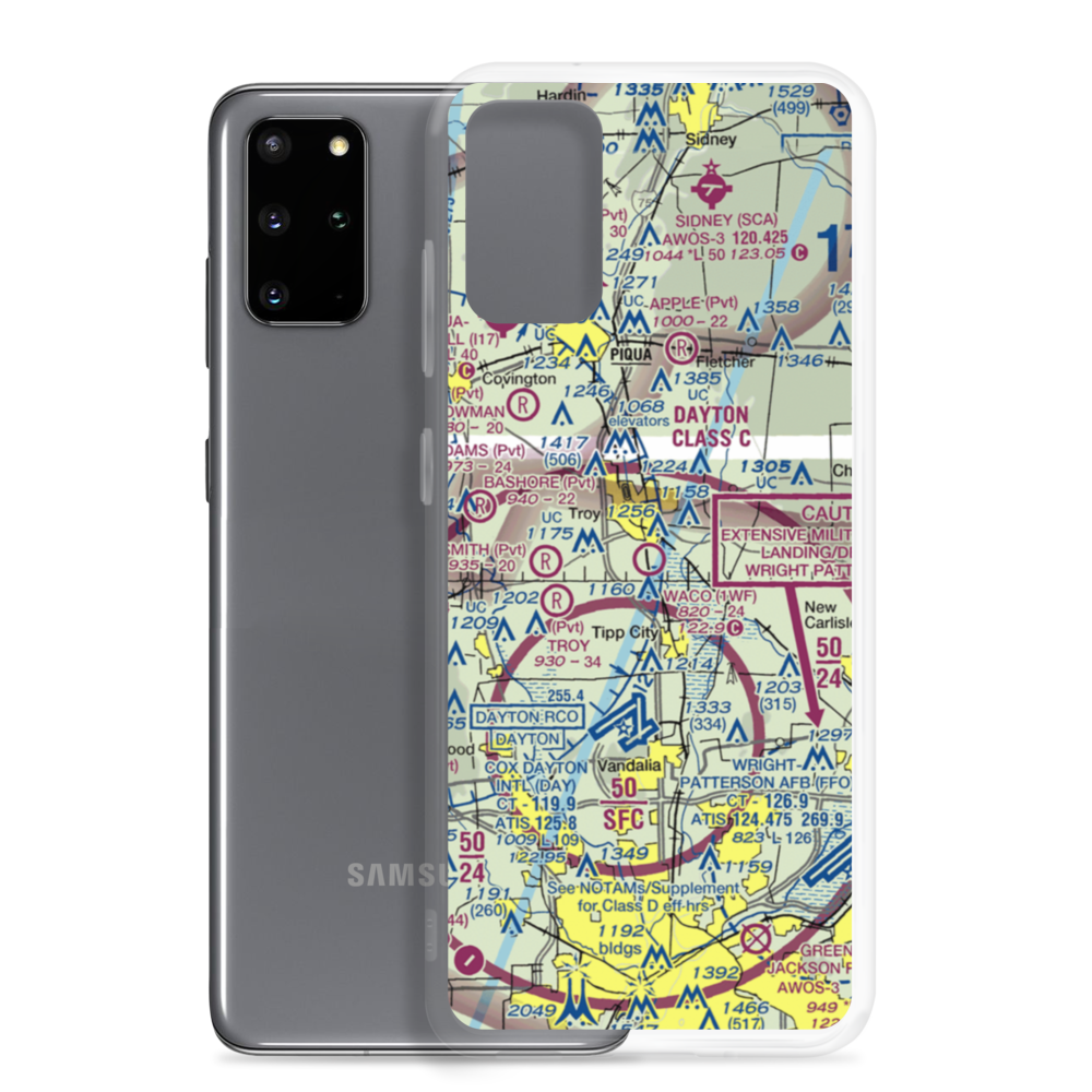 Waco Field (1WF) VFR Sectional Samsung Case Samsung Galaxy S20 Plus model shown