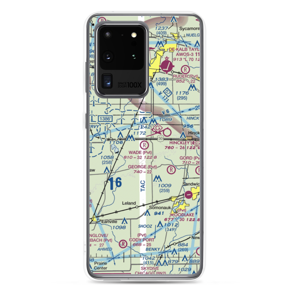 Wade Airport (56LL) VFR Sectional Samsung Case Samsung Galaxy S20 Ultra model shown