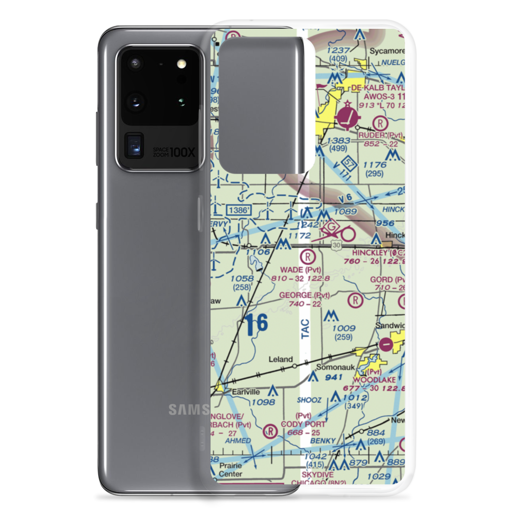 Wade Airport (56LL) VFR Sectional Samsung Case Samsung Galaxy S20 Ultra model shown