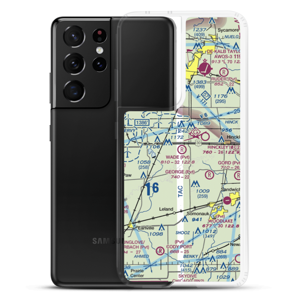 Wade Airport (56LL) VFR Sectional Samsung Case Samsung Galaxy S21 Ultra model shown